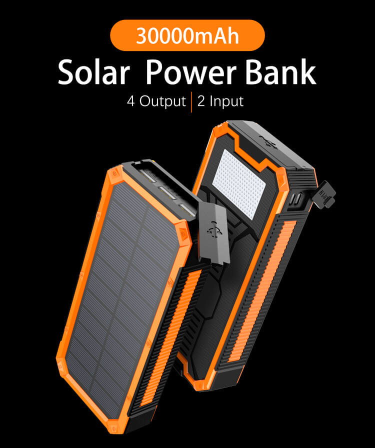 K Big Capcity Fast Charging Solar Power Bank Xionel